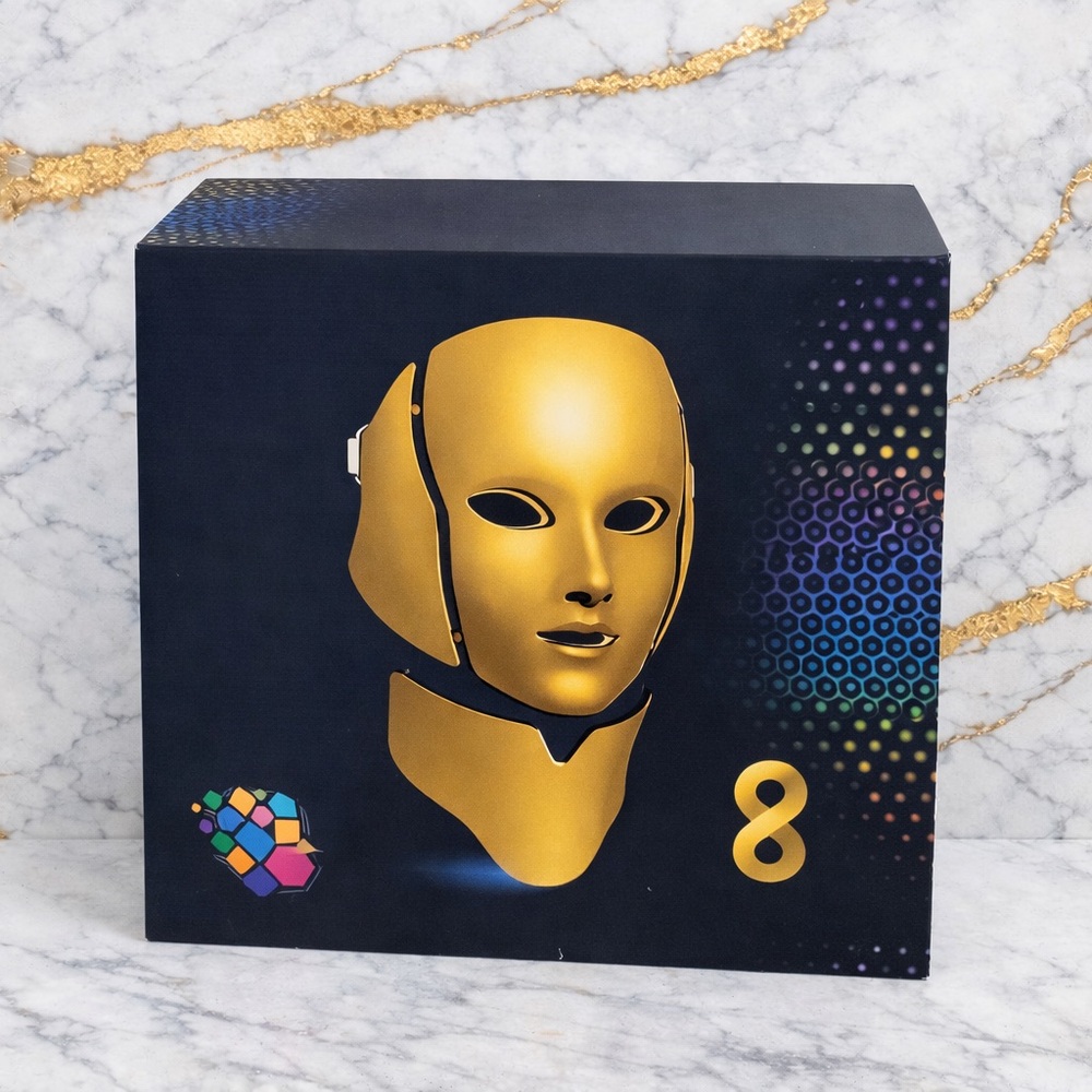 Gold and Black Premium LED Face Mask